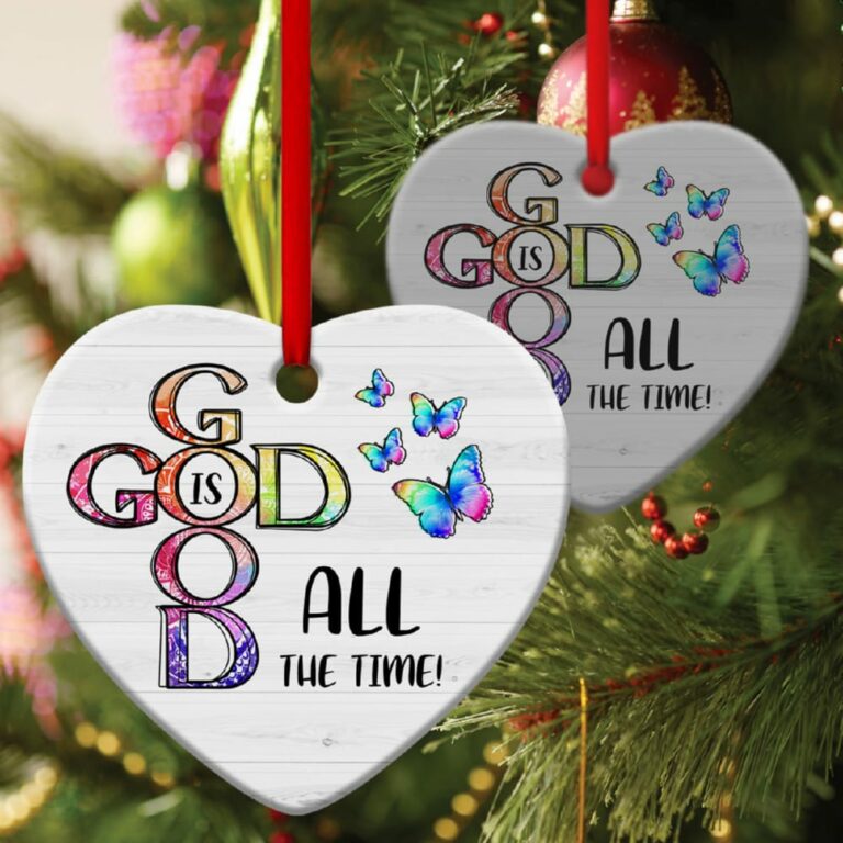 Jesus Heart Ornament All The Time God Is Good