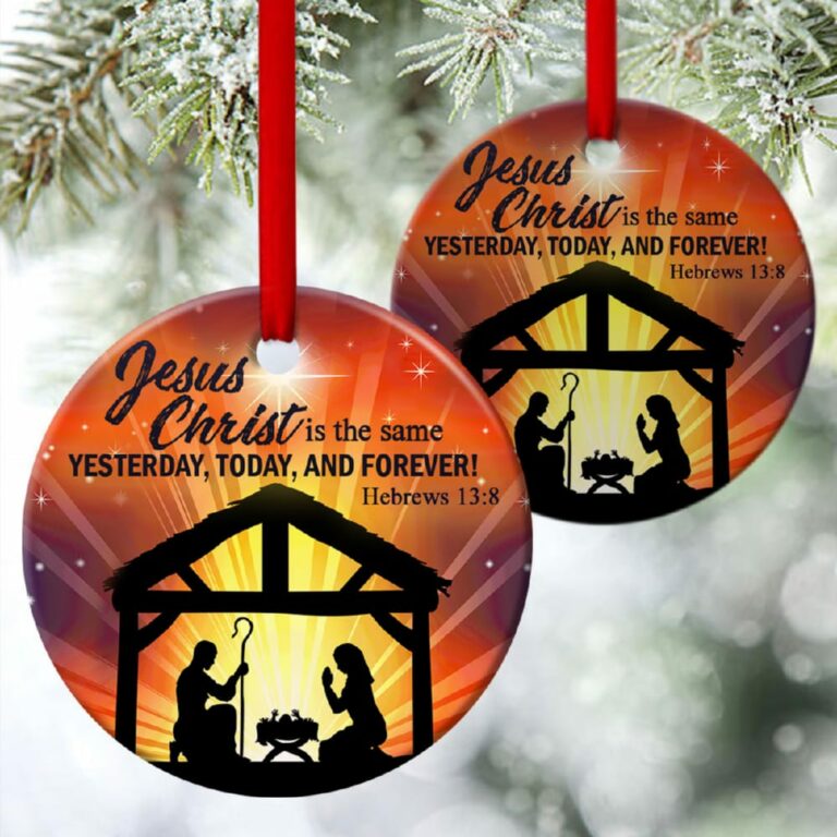 Jesus Never Changes Circle Ornament