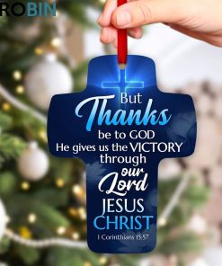 Jesuspirit 1 Corinthians 1557 He Gives Us The Victory Through Our Lord Jesus Christ Lotus Cross Ornament Jesuspirit 1 Corinthians 1557 He Gives Us The Victory Through Our Lord Jesus Christ Lotus Cross Ornament