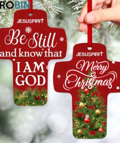 jesuspirit be still and know that i am god psalm 4610 christmas tree cross ornament 1 n4rwrr