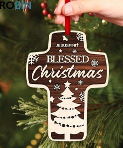 Jesuspirit Blessed Christmas Gift For Christian Friends Special Cross Ornament Jesuspirit Blessed Christmas Gift For Christian Friends Special Cross Ornament