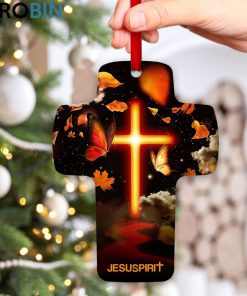 jesuspirit butterfly cross ornament fall for jesus he never leaves motivational 2 z2rlji