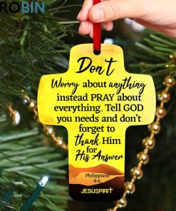 jesuspirit cross ornament don t worry about anything philippians 46 faithful gift for christians 2 zsaoit