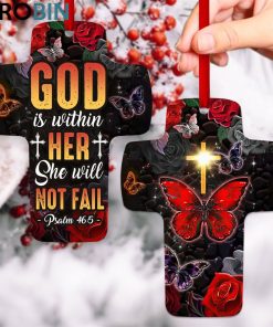 jesuspirit cross ornament god is within her she will not fall psalm 465 roses and butterfly 1 epjxyn