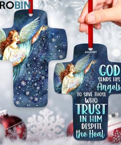 jesuspirit cross ornament god sends s angels to save who trust in 1 vws1zo