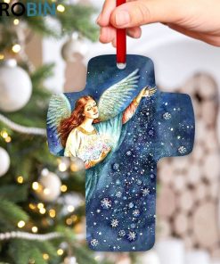 Jesuspirit Cross Ornament God Sends s Angels To Save Who Trust In