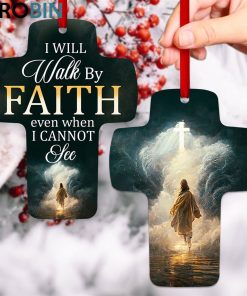 jesuspirit cross ornament meaningful gift for christians i will walk by faith even when i cannot see 1 qfyiyg