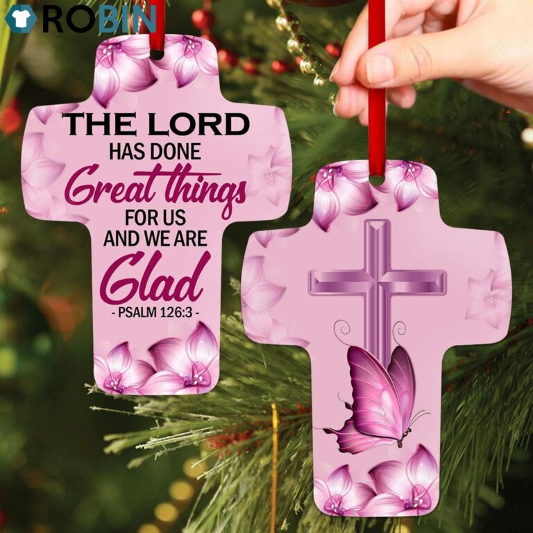 Jesuspirit Cross Ornament The Lord Has Done Great Things For Us Psalm 1263