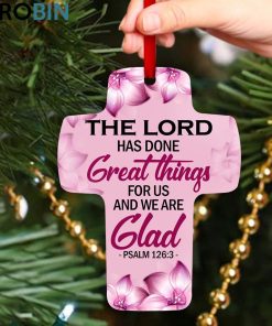 jesuspirit cross ornament the lord has done great things for us psalm 1263 2 blx2ix