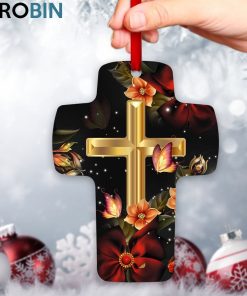 Jesuspirit Find Faith In Everything You Do Flower And Butterfly Cross Ornament Jesuspirit Find Faith In Everything You Do Flower And Butterfly Cross Ornament