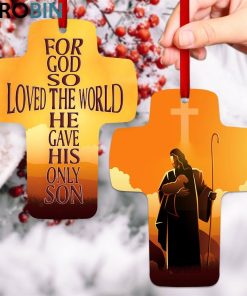 jesuspirit for god so loved the world jesus and lamb unique cross ornament 1 luv0hb