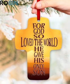 jesuspirit for god so loved the world jesus and lamb unique cross ornament 2 bltnkj