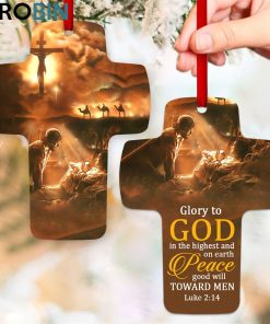 jesuspirit glory to god in the ghest jesus and camel luke 214 cross ornament 1 tfrcpl