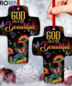 jesuspirit god calls you beautiful colorful cross ornament flower and butterfly 1 e1kdps