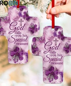 jesuspirit god calls you s special treasure purple cross ornament pretty gift for christian friends 1 vnveca