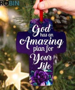 jesuspirit god has an amazing plan for your life butterfly and rose cross ornament 2 gxce3l