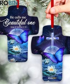 jesuspirit he calls me beautiful one solomon 210 cross ornament lotus butterfly 1 yccjyu