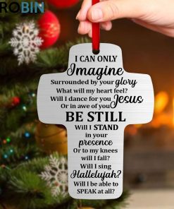 Jesuspirit I Can Only Imagine Meaningful Gift For Christians Roses And Cross OrnamentH