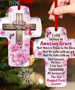 jesuspirit i still believe in amazing grace peony and butterfly cross ornament 1 exukbt