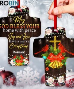 jesuspirit may god bless your home with peace joy and love cross christmas ornament rose and cardinal 1 gudpga