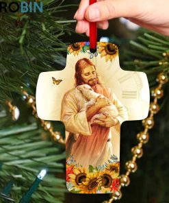 Jesuspirit Meaningful Cross Ornament The Lord Is My Shepherd Psalm 231 Jesus And Lamb