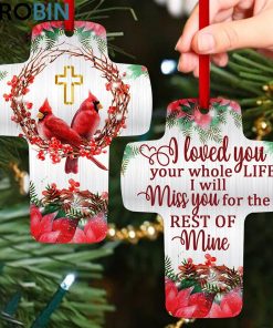 jesuspirit memorial cross ornament cardinal and flower i loved you your whole life 1 fzqrw9