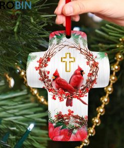 Jesuspirit Memorial Cross Ornament Cardinal And Flower I Loved You Your Whole Life