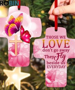 jesuspirit those we love don t go away memorial cross ornament meaningful gift for christians 1 xptou5