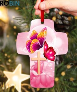 Jesuspirit Those We Love Don’t Go Away Memorial Cross Ornament Meaningful Gift For Christians