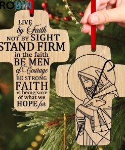 jesuspirit unique cross ornament live by faith not by sight 2 corinthians 57 jesus and lamb 1 aoqslg