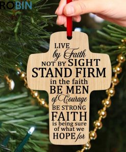 Jesuspirit Unique Cross Ornament Live By Faith, Not By Sight 2 Corinthians 57 Jesus And Lamb