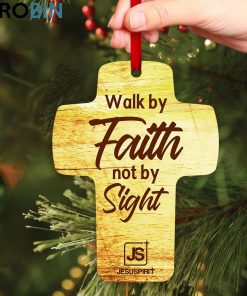 Jesuspirit Walk By Faith Not By Sight 2 Corinthians 57 Sunflower Cross Ornament