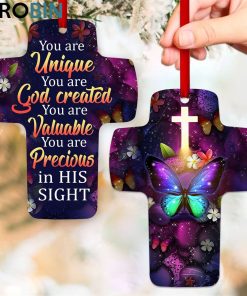 jesuspirit you are unique stunning cross ornament flower and butterfly 1 hclg8n