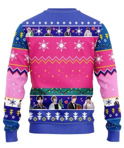 Jin Bts Ugly Christmas Sweatshirt Pink-
