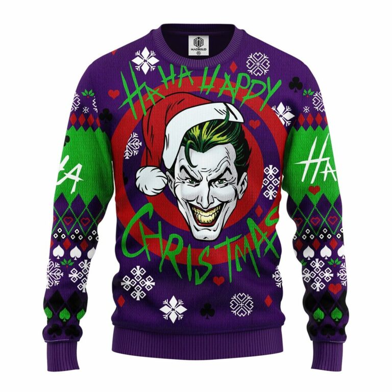 Joker Green Ugly Christmas Sweater