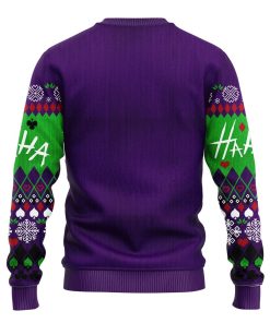 Joker Green Ugly Christmas Sweater Joker Green Ugly Christmas Sweater