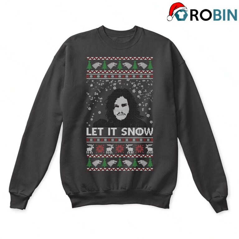 Jon Snow Let It Snow Game Of Thrones Ugly Christmas Sweatshirt