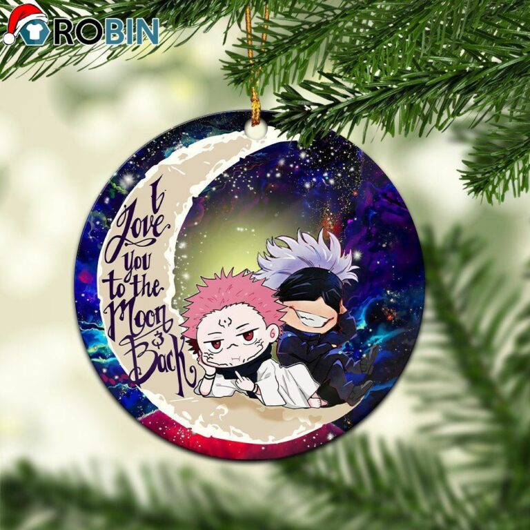 Jujutsu Kaisen Gojo Sakuna Chibi Anime Love You To The Moon Galaxy Ornament – Christmas Decorations