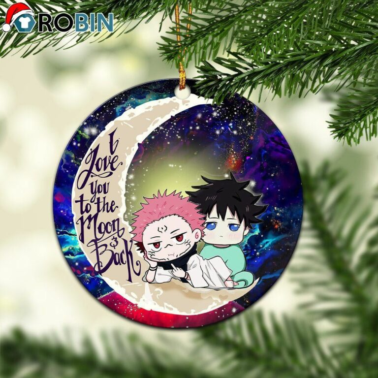 Jujutsu Kaisen Gojo Sakuna Love You To The Moon Galaxy Circle Ornament – Christmas Decorations