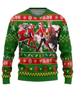 jujutsu kaisen ugly christmas sweater custom anime characters xmas gift 1 i4lufc