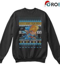 Justice Rains From Above Chibi Pharah Ugly Christmas Sweatshirts