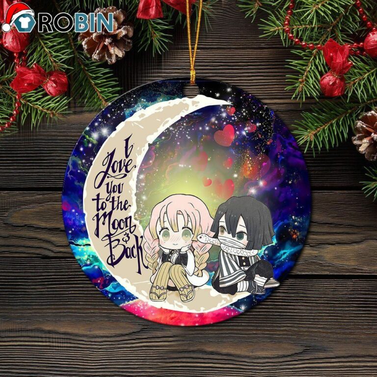 Kanroji And Kaburamaru Demon Slayer Love You To The Moon Galaxy Ornament – Christmas Decorations