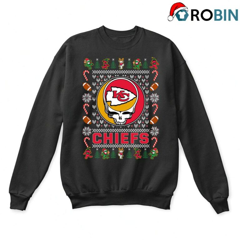 Kansas City Chiefs X Grateful Dead Christmas Ugly Sweatshirt