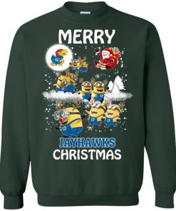 kansas jayhawks minion ugly christmas sweatshirt 4 VEkLq
