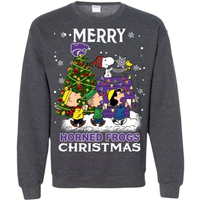 Kansas State Wildcats Friends Ugly Christmas Sweaters Snoopy Sweatshirt