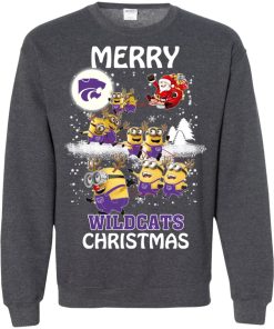 kansas state wildcats minion ugly christmas sweatshirt 2 FxjwS