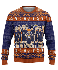 Karasuno High Ugly Christmas Sweatshirt Haikyuu Anime Xmas Gift
