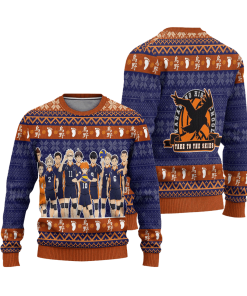 karasuno high ugly christmas sweatshirt haikyuu anime xmas gift 3 4bo4k