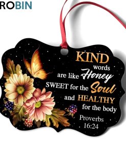 Kind Words Are Like Honey – Unique Christian Ornament Kind Words Are Like Honey – Unique Christian Ornament