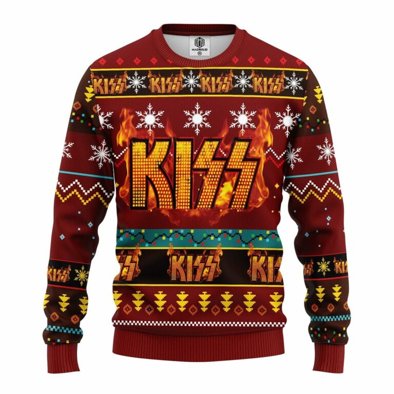 Kizz Ugly Christmas Sweatshirt Red-